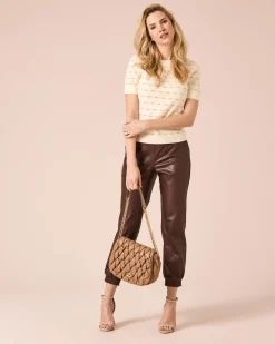 Online Kurzarmpullover mit Struktur Strickware