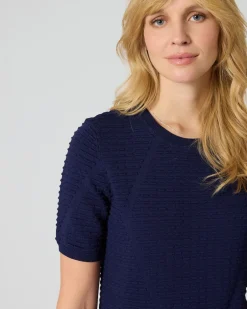 Best Kurzarmpullover mit Struktur Strickware