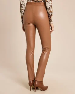 Online Lederimitathose mit Logo Bund Hosen