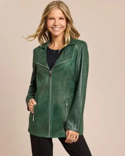 Sale Lederimitatjacke mit Bikerelementen Jacken & Mäntel