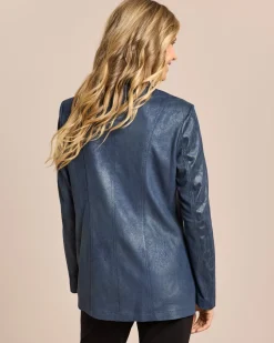 Sale Lederimitatjacke mit Bikerelementen Jacken & Mäntel