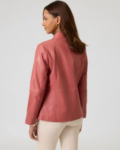 New Lederjacke mit bedrucktem Futter Jacken & Mäntel