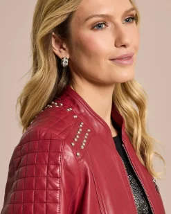 Hot Lederjacke mit Nieten Jacken & Mäntel