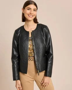 New Lederjacke mit Steppung Jacken & Mäntel