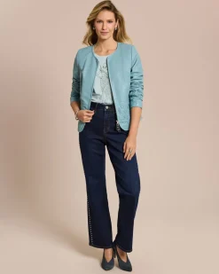 Sale Lederjacke mit Stickerei Jacken & Mäntel