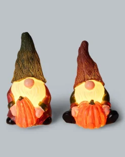 Sale LED-Formkerzen "Herbstwichtel", 2tlg. Dekoration