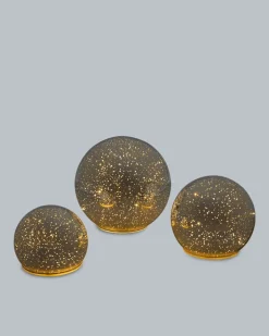 Best LED-Glaskugel Outdoor Twinkle, 3tlg. Dekoration