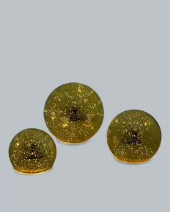 Best LED-Glaskugel Outdoor Twinkle, 3tlg. Dekoration