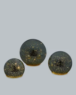 Best LED-Glaskugel Outdoor Twinkle, 3tlg. Dekoration