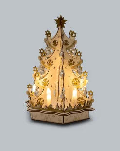 Sale LED-Holzdekoration "Weihnachtsbaum" Dekoration