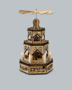 Clearance LED-Holzpyramide Classic Dekoration