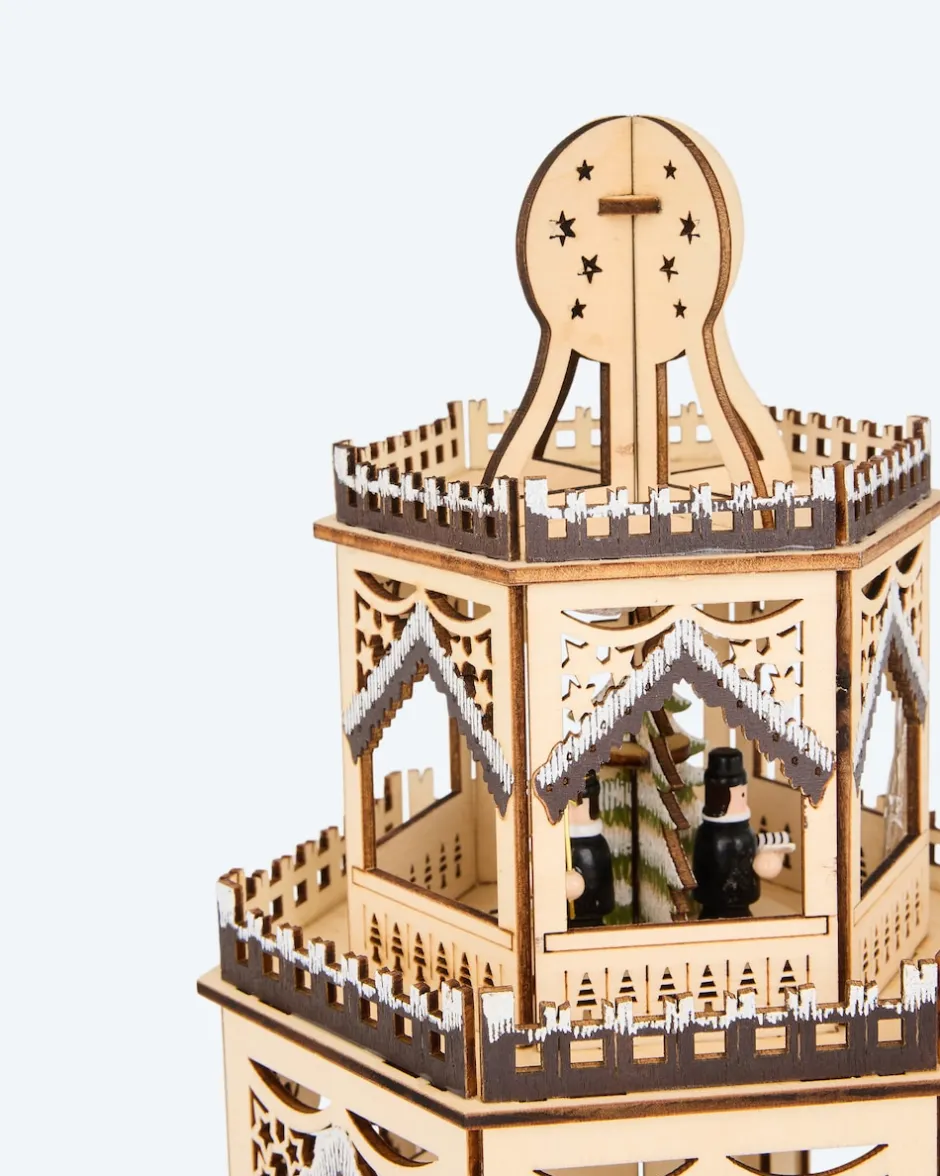 Clearance LED-Holzpyramide Classic Dekoration