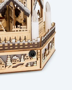 Clearance LED-Holzpyramide Classic Dekoration