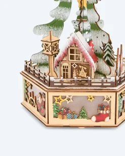 Hot LED-Holzpyramide Wichtel Dekoration