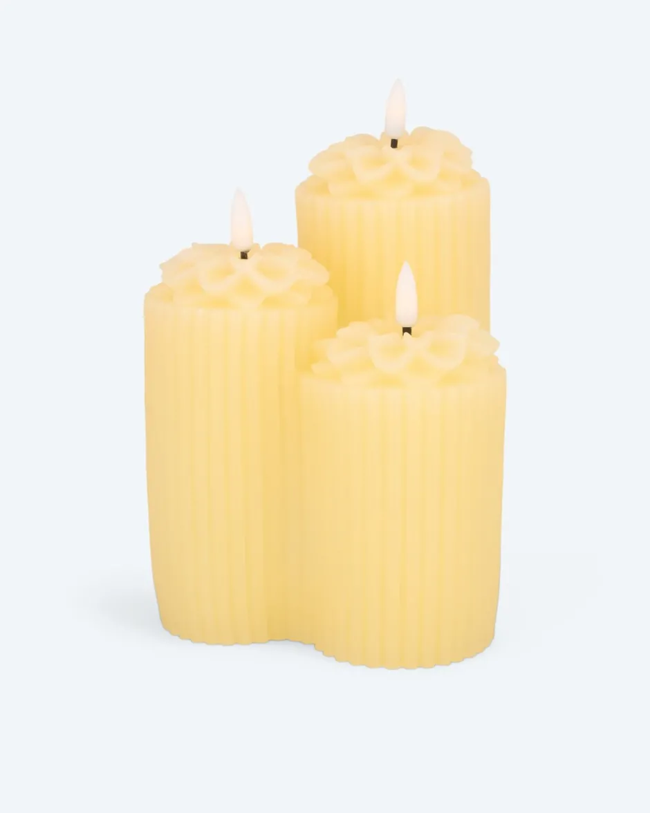 Clearance LED-Kaminkerzen "Blüte" Dekoration