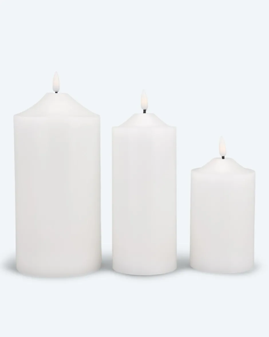 Discount LED-Kerzen, 3tlg. Dekoration