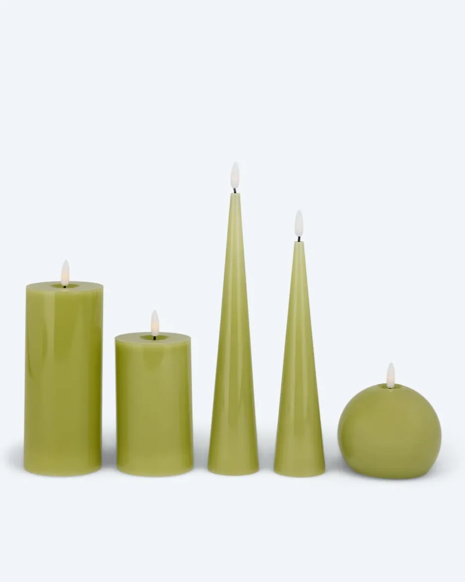 Discount LED-Kerzen-Mix Glossy, 5tlg. Dekoration