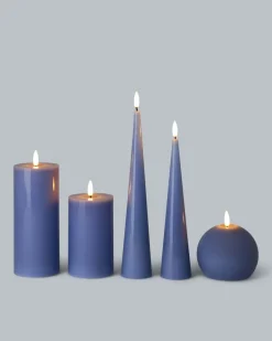 Discount LED-Kerzen-Mix Glossy, 5tlg. Dekoration