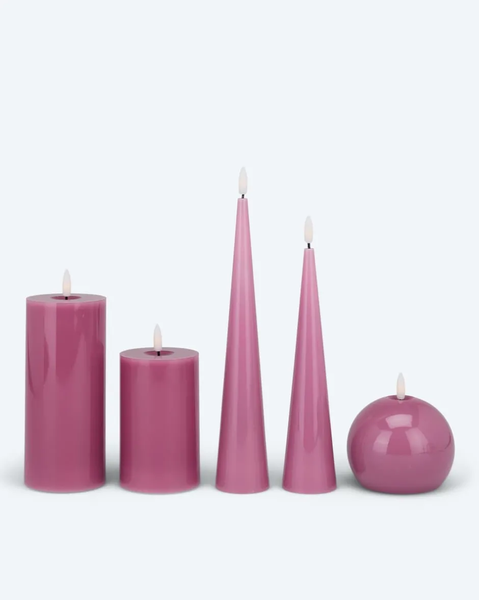 Discount LED-Kerzen-Mix Glossy, 5tlg. Dekoration
