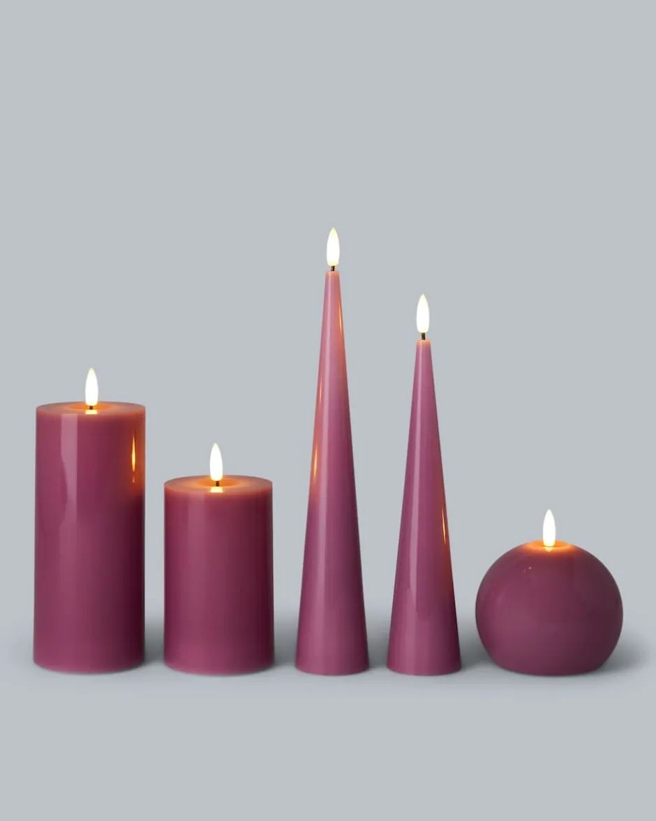 Discount LED-Kerzen-Mix Glossy, 5tlg. Dekoration