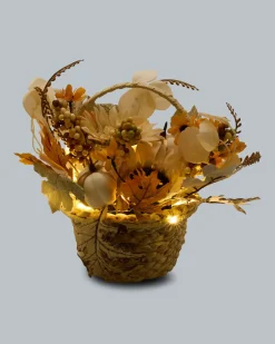 Online LED-Körbchen "Herbst Cottage" Dekoration