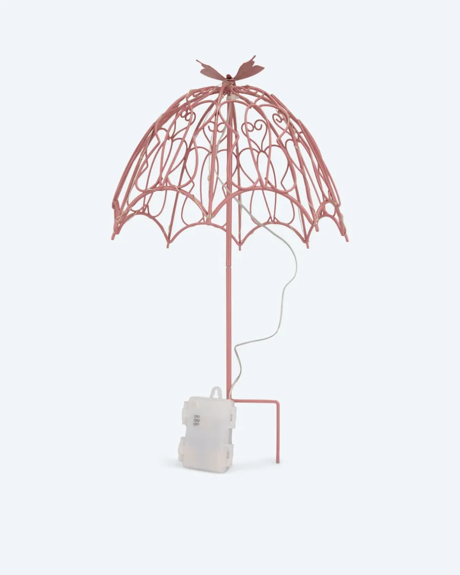 Discount LED-Outdoor-Gartenstecker "Schirm" Dekoration