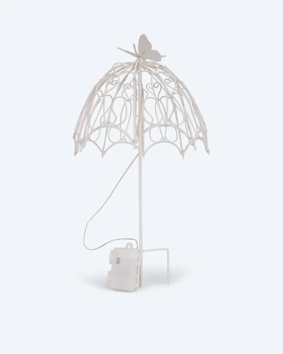 Discount LED-Outdoor-Gartenstecker "Schirm" Dekoration