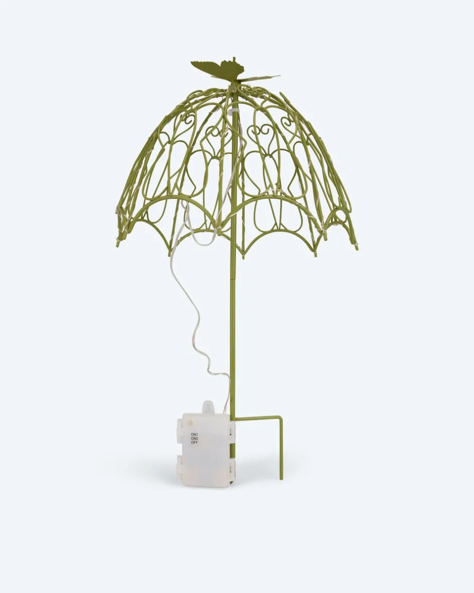 Discount LED-Outdoor-Gartenstecker "Schirm" Dekoration