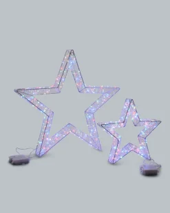 Sale LED-Outdoor-Stern, 2tlg. Dekoration