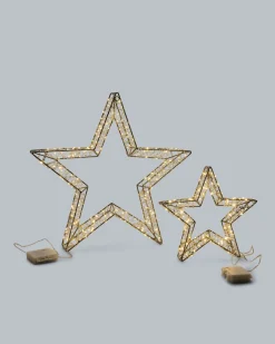 Sale LED-Outdoor-Stern, 2tlg. Dekoration