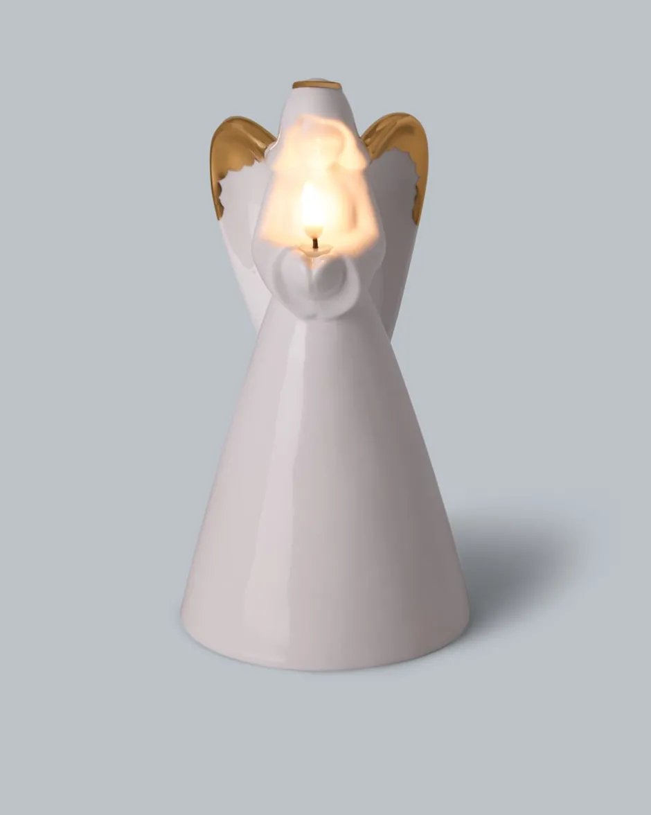 Discount LED-Porzellan-Engel Deluxe Dekoration