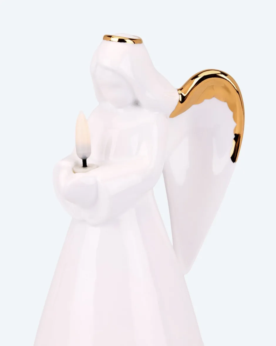 Discount LED-Porzellan-Engel Deluxe Dekoration