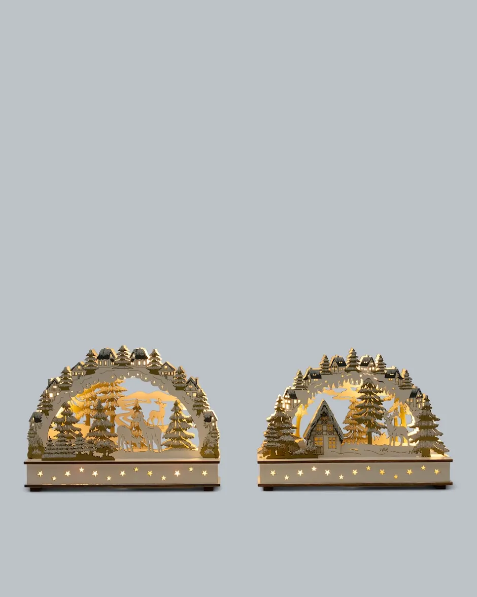 New LED-Schwibbögen Deluxe, 2tlg. Dekoration