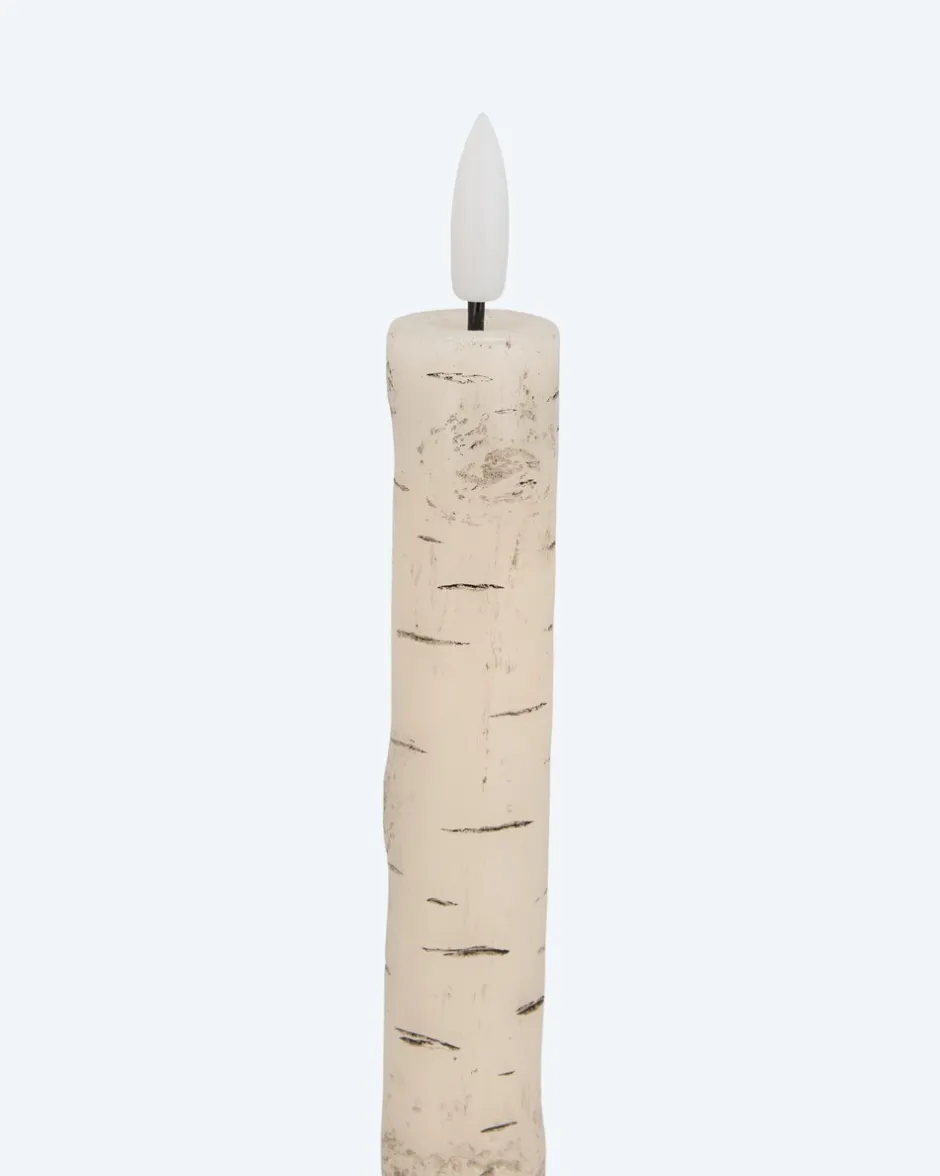 Clearance LED-Stabkerzen im Birken-Design, 4tlg. Dekoration