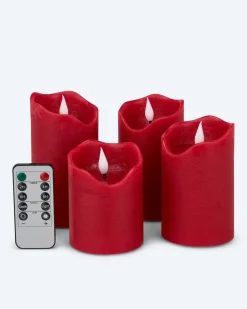 Outlet LED-Stumpenkerzen, 4tlg. Dekoration