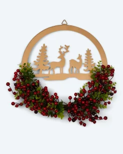 New LED-Türkranz Hirsch Dekoration