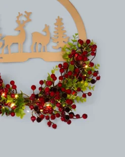 New LED-Türkranz Hirsch Dekoration