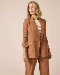 New Leinen Blazer Jacken & Mäntel