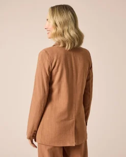 New Leinen Blazer Jacken & Mäntel