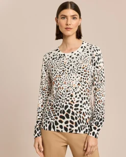 Hot Leopullover mit Strass Strickware