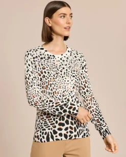 Hot Leopullover mit Strass Strickware