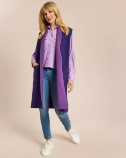 Outlet Long Cardigan Ärmellos Strickware