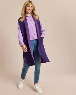 Outlet Long Cardigan Ärmellos Strickware