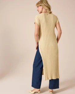 Sale Long Pullunder mit Knopfdetail Shirts & Tops