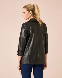 Longblazer im Lederlook Jacken & Mäntel