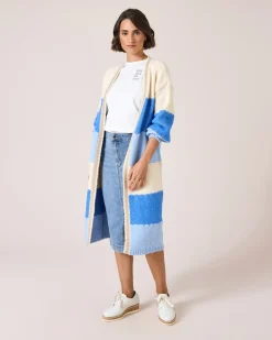 Clearance Long-Cardigan in offener Form Strickware