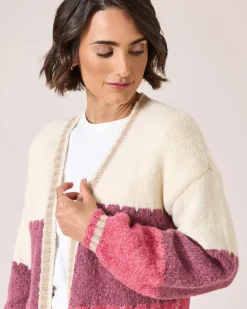 Clearance Long-Cardigan in offener Form Strickware