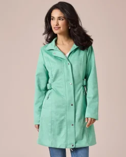 Online Longjacke in Velours-Optik Jacken & Mäntel