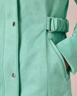 Online Longjacke in Velours-Optik Jacken & Mäntel