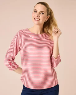 Outlet Lux Ottoman Sweater mit Streifen Shirts & Tops